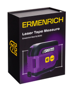 Рулетка с лазерным дальномером Ermenrich Reel SLR640, фиолетовый