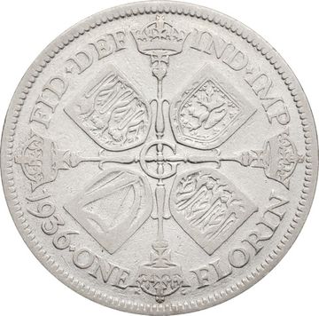 2 шиллинга (флорин) 1936 Великобритания
