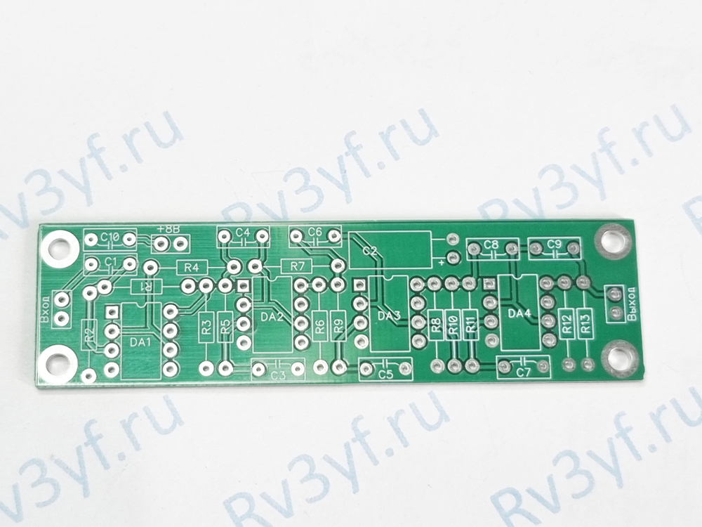 Печатная плата активного SSB или CW фильтра для радиоприемника