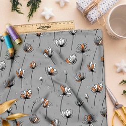 Ткань Ниагара Софт танцующие петали цветка