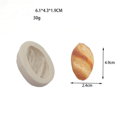 Молды силиконовые для творчества "Набор: Батон, Багет, Хала" / Форма для отливок из мыла, воска, гипса, эпоксидной смолы