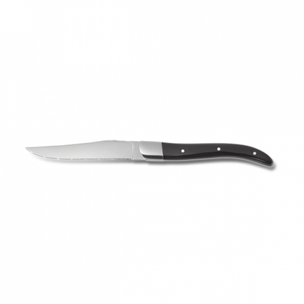 Нож для стейка 22,5 см с черной пластиковой ручкой