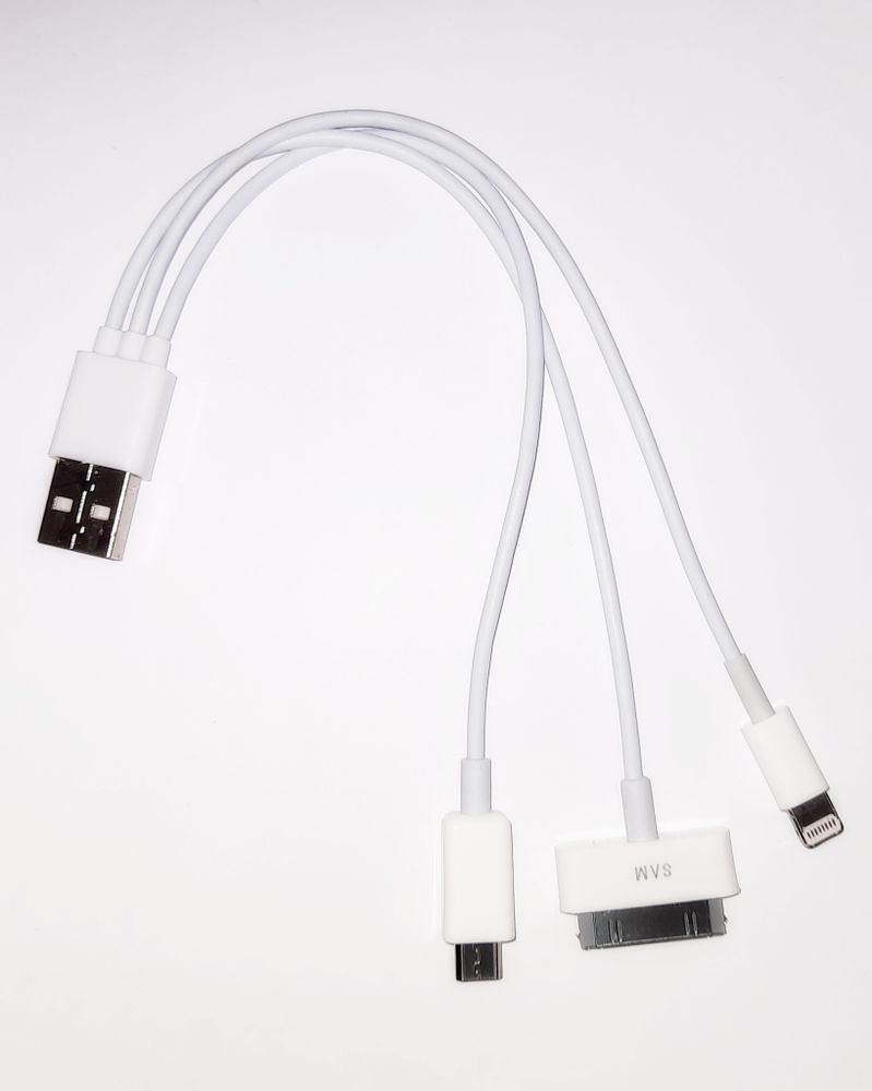Кабель Мультимедиа (4в1) для iPAD4G-4S/iP5/P1000/Micro USB