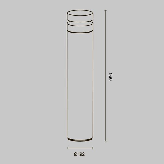 Уличный светодиодный светильник Maytoni Betone O469FL-L20CM3K1