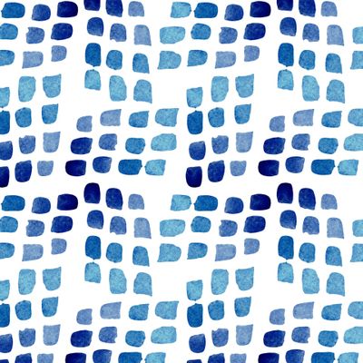 Сине-голубые акварельные штрихи