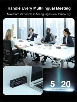 Наушники переводчики Timekettle X1 AI Interpreter Hub 2025 с переводом мультимедиа