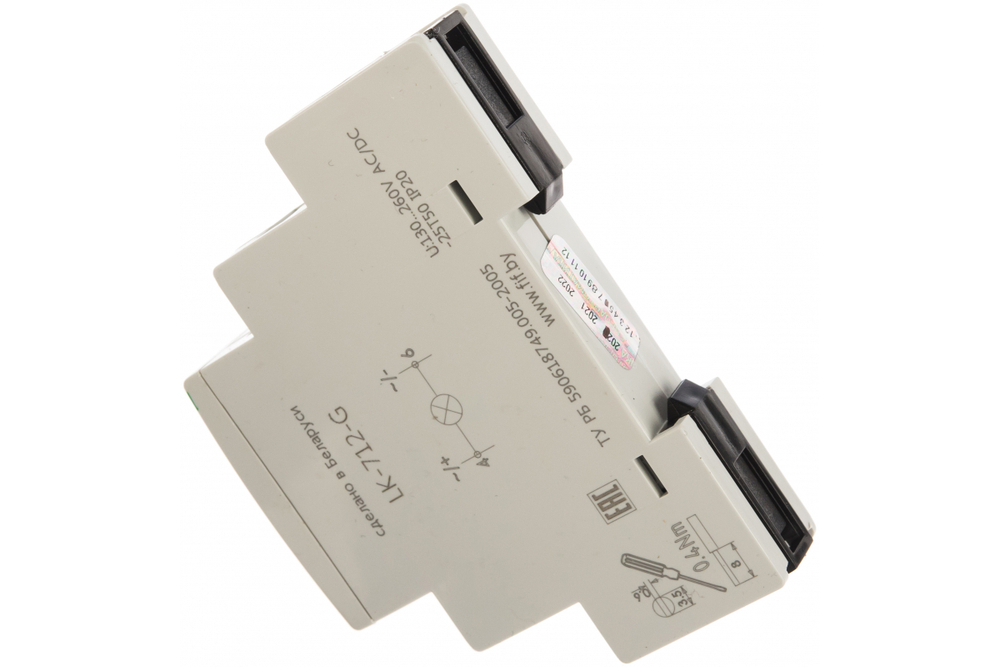 Указатель напряжения (вольтметр) LK-712 1-фазн. 130-260 AC/DC IP20 с сигнализацией F&F