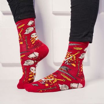 Носки Гарри  Поттер "Набор Гриффиндорца", р-р 35-37  (яркий красный)