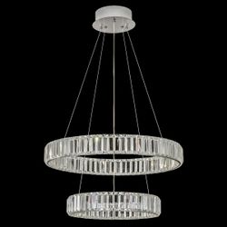 Citilux Чезаре CL338261 LED Люстра хрустальная с пультом Хром