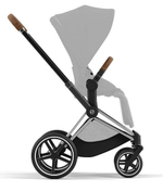 Коляска Cybex Priam IV Chrome Brown complete и автокресло Cloud G i-Size Moon Black Plus 3 в 1 Mirage Grey