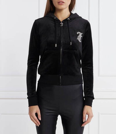 Худи CAVIAR BEAD WESTERN DIAMANTE ROBERTSON HOODIE Juicy Couture - черный(JCBAS223807)