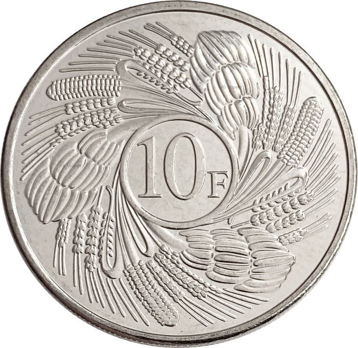 10 франков 2011 Бурунди UNC