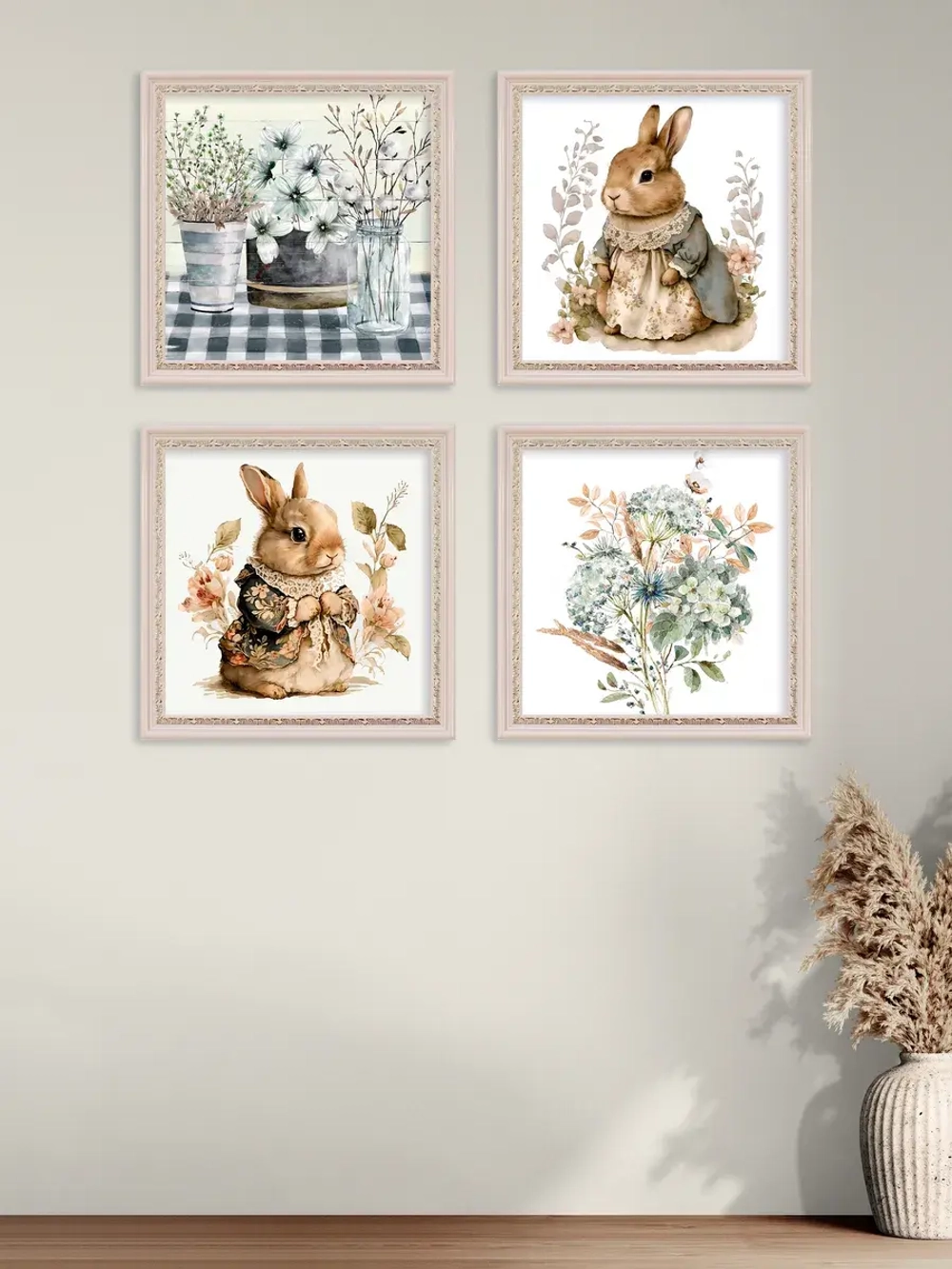 Картины на стену интерьерные на холсте 4 шт