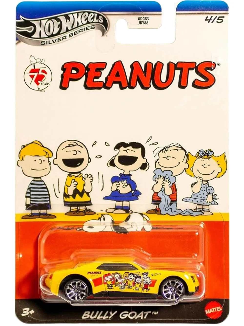 Машинка Хот Вилс Peanuts Bully Goat GDG83 JCB83