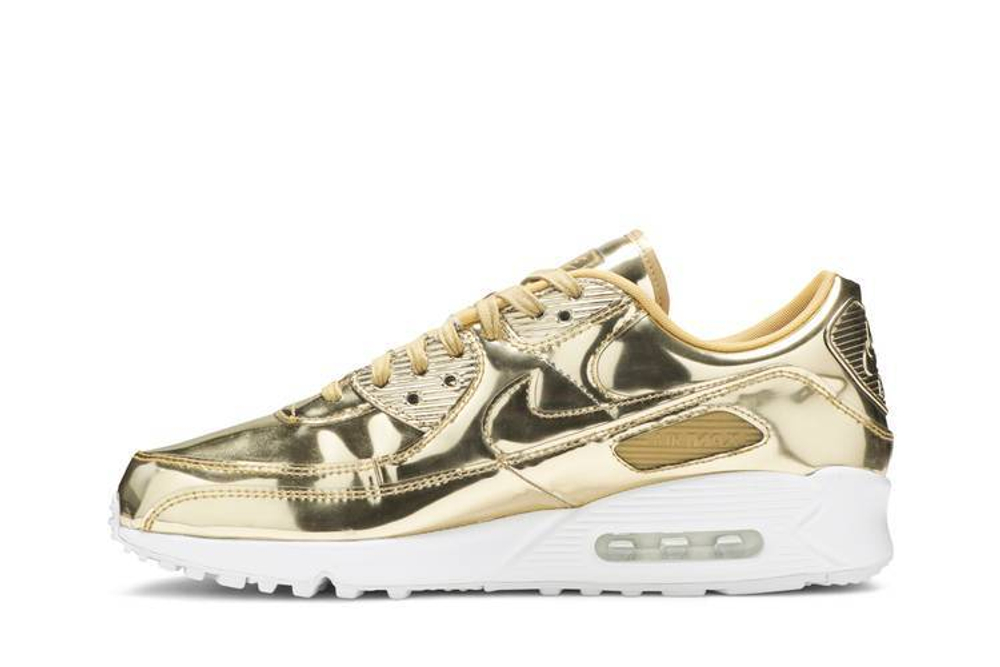 Кроссовки Nike Air Max 90 Sp "Metallic Gold" (Женская размерная сетка)