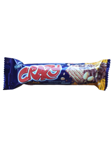 Вафли "CRAZY" с какао, кокосовой начинкой и воздушным рисом 28 гр