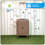 Маленький чемодан Mironpan-X, Пудровый, S с расширителем