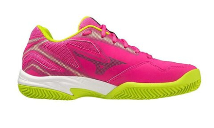 Женские кроссовки для Падел Mizuno Break Shot 4 Padel - fuchsia fedora/acid lime/white
