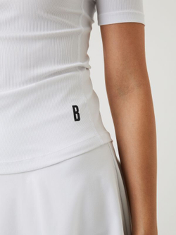 Женская теннисная футболка Björn Borg Ace Rib T-Shirt - brilliant white