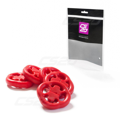 Резинка подвески глушителя для ВАЗ 2108 5шт полиуретан красный Drive CS20