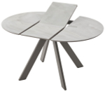Стол М-City DISAUR Бонжур 100 Оникс Бежевый, стекло, Латте каркас