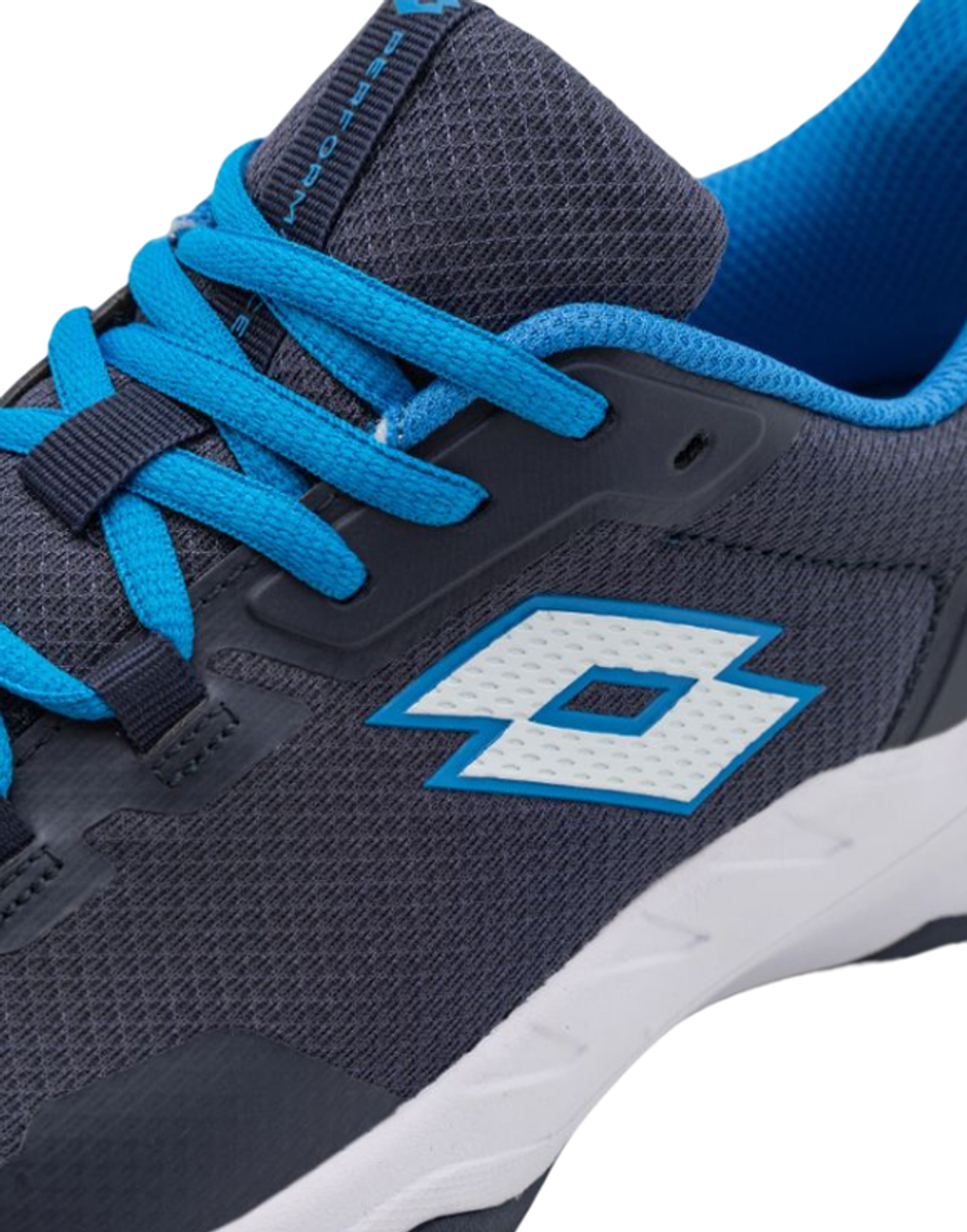 Мужские кроссовки теннисные Lotto Mirage 600 II ALR - navy blue/all white/atlantic blue