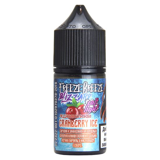 Жидкость Freeze Breeze Blizzard (30 мл, 20 мг SALT) Cranberry ICE