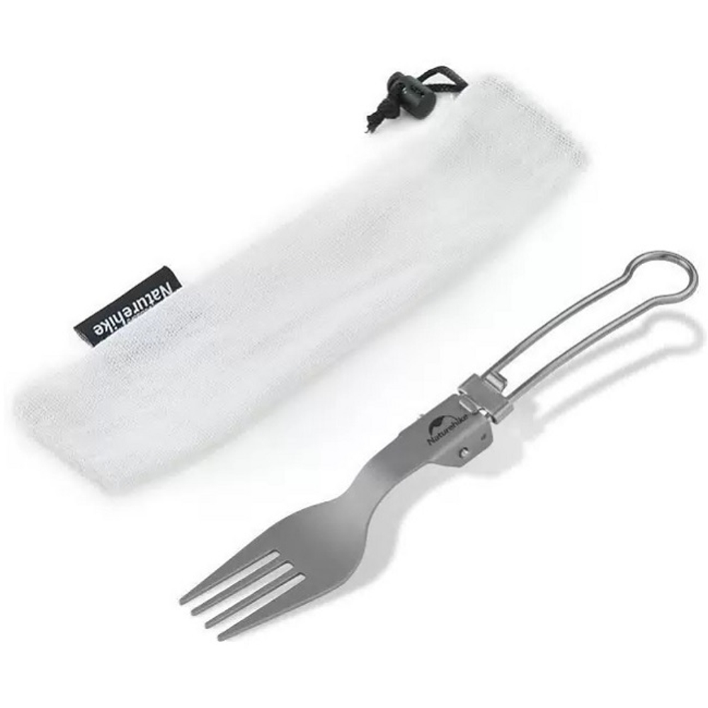 Вилка титановая Naturehike Titanium Alloy Outdoor Travel Folding Tableware Fork