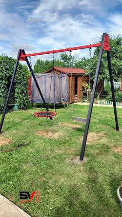 Монтаж уличных качелей Sv Sport