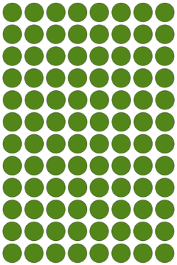 Виниловые наклейки для упаковки и маркировки Policomprint M3, 14 мм. 96 шт.