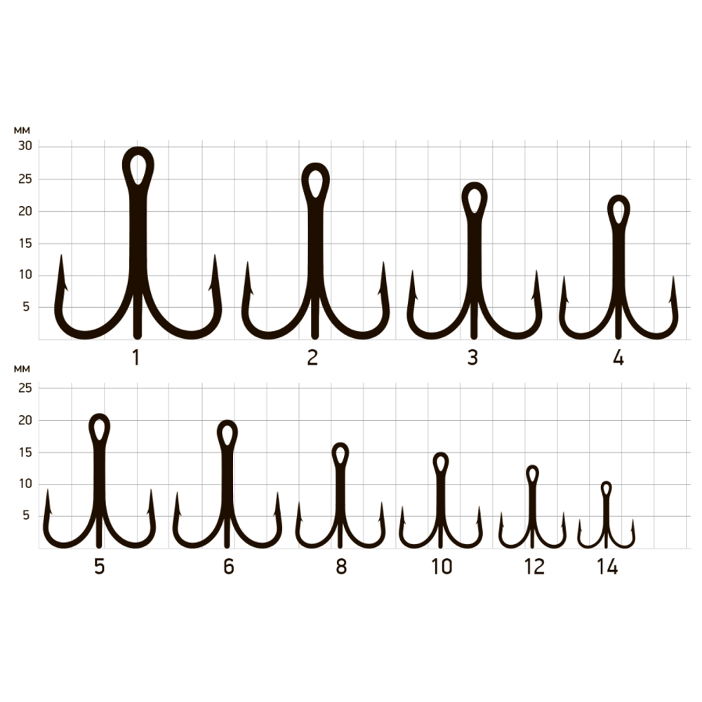Крючки Saikyo тройн.1130 BN №10 (50шт)