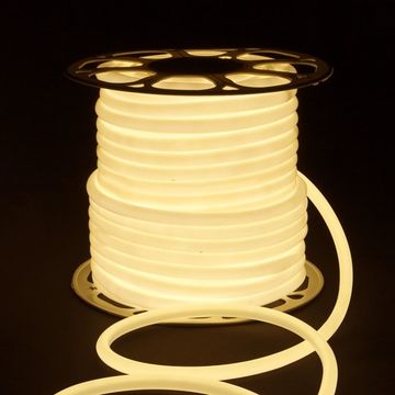 Светодиодный гибкий неон LS003 220V 9.6W 144Led 2835 IP67 4200К круглый дневной белый 50м Elektrostandard