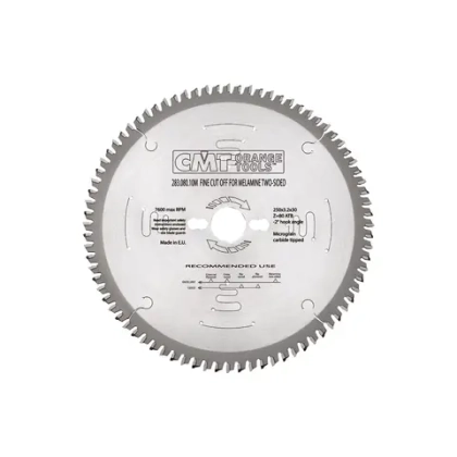 Пильный диск СМТ для МДФ и ДСП 250x30x3,2/2,2 40° Hi ATB Z=80 CMT 283.080.10M
