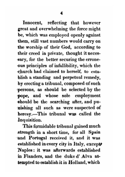 History of the Inquisition, from its origin to the present time | Inquisition Tribunal