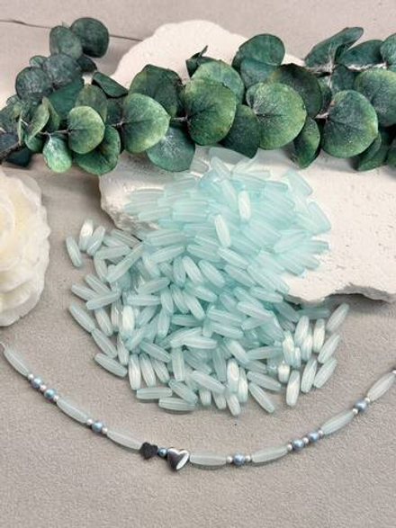 Стеклянные бусины «Кошачий глаз», Колотый лед, 12*4 мм, 100 штук