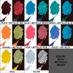 Pentel Dual Metallic Brush поштучно