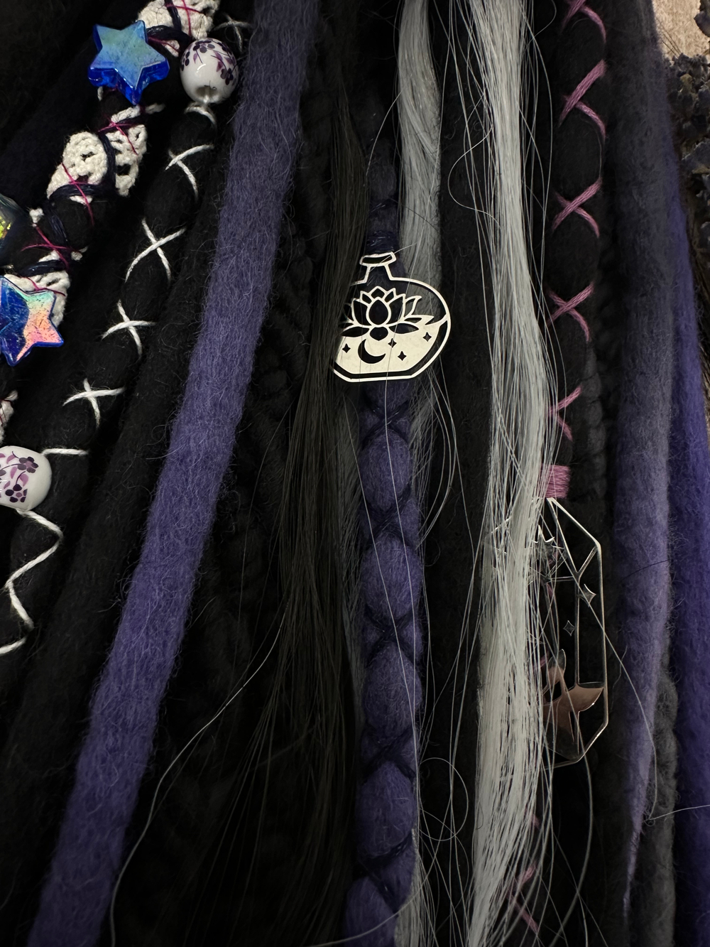 Войлочные дреды с кончиками из козы (Йеннифэр)