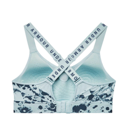 Теннисный бюстгальтер Under Armour Women's Armour Infinity High Printed Sports Bra - Blue