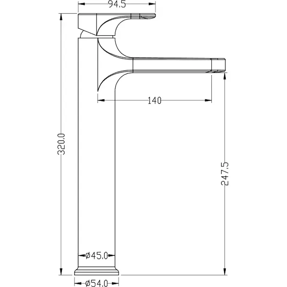 Смеситель для раковины Boheme Spectre 452-BR бронза