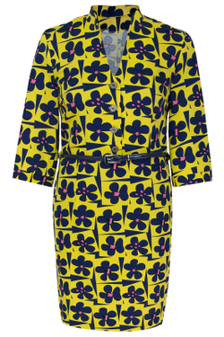 Повседневное платье 1708Аа, Желт цветок #362ЖЦ051708А