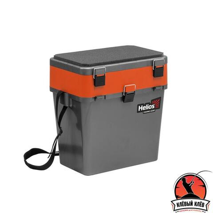 Ящик рыболовный зимний серый/оранжевый (HS-IB-19-GO) Helios