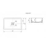 Раковина накладная на столешницу "Олимпия-56*37" ш*г (Kirovit)