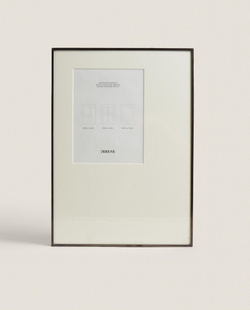 Zara Home Фоторамка из стекла, цвет чёрный, 30 см