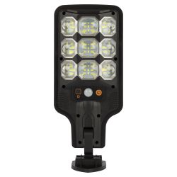 Светильник уличный ЭРА ERAKSS25-01 на солнечной батарее 10 Вт 400 Лм 5000К 63 LED SMD с датчиком движения ПДУ IP44 | Садовые фасадные светильники