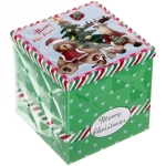 Банка жестяная 9*9*9см «Мишка с Оленем»