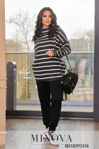 Костюм 2436-черный Minova