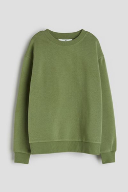 H&M Базовая однотонная толстовка, хаки