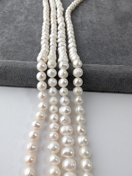 Жемчуг натуральный 6.3-7.5мм