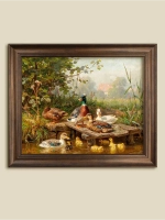 Картина интерьерная на холсте в раме 29*35 см