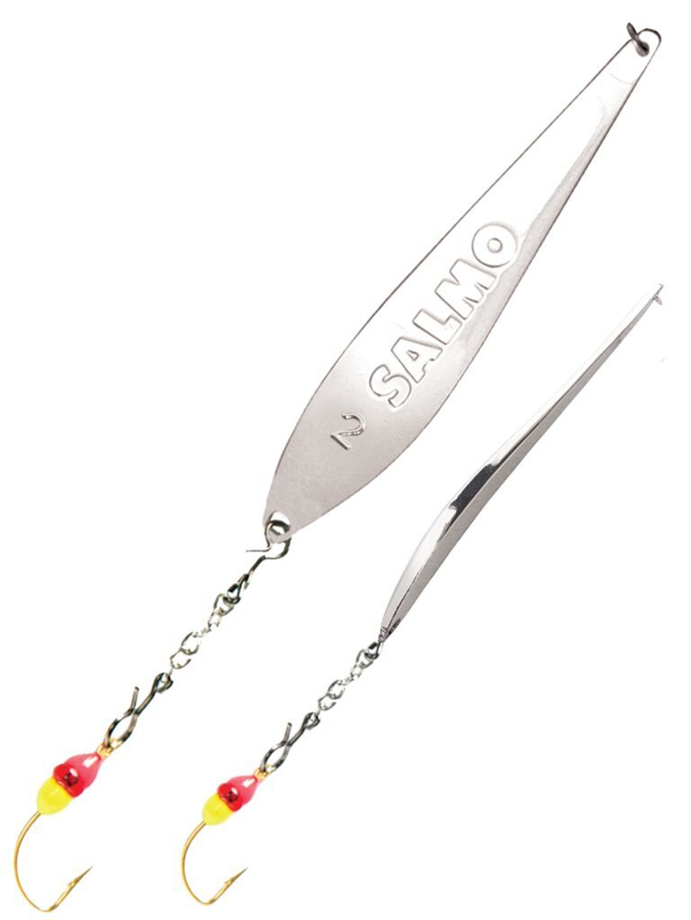 Блесна вертикальная зимняя Lucky John S-3-Z с цепочкой и тройником (55мм, 5гр)